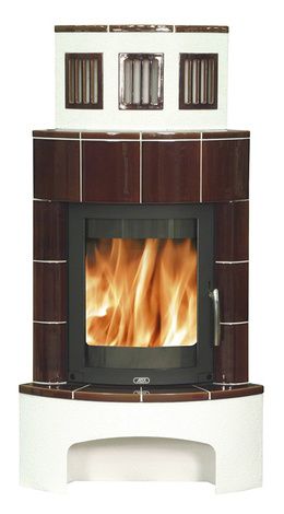 Печь-камин ABX Normandie (угловая), коричневая в Красноярске